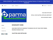 Tablet Screenshot of parmaautomotive.com